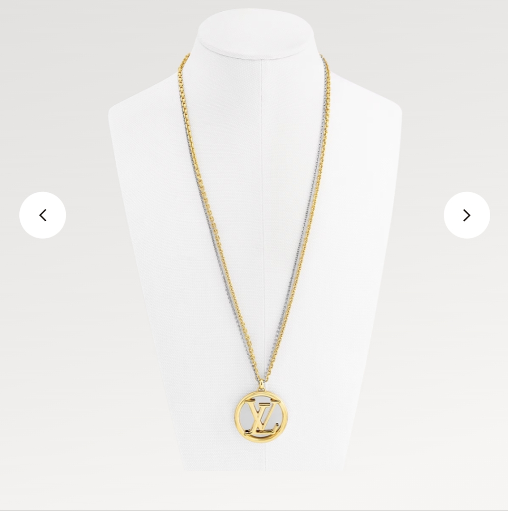 Louis Vuitton Louise Long Necklace Gold M64281